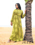 Decorative Brocaded Chiffon Evening Dress 63332
